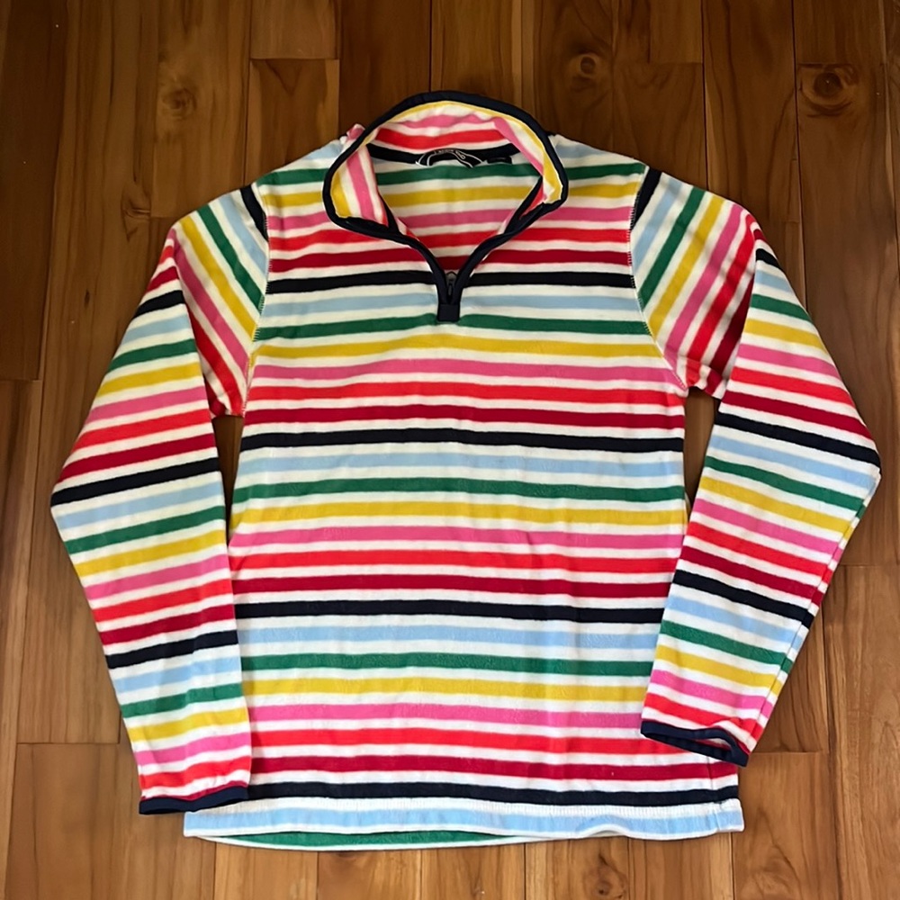 Lands’ End 1/4 Zip fleece, girls